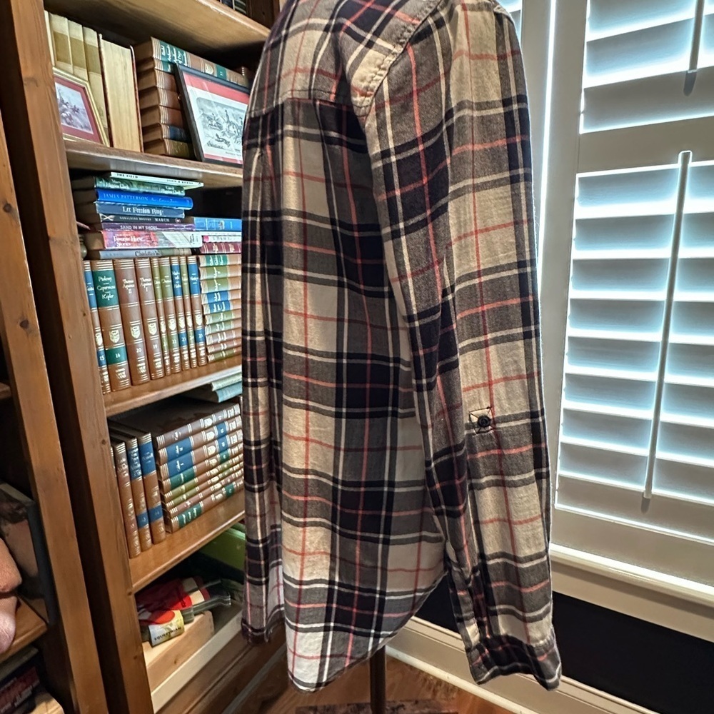Canyon River Blues Plaid V-Neck Tunic Top - Picture 3 of 9